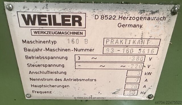 CNC লেদ Weiler Praktikant 160 B