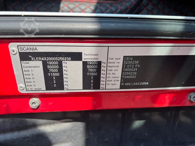 Padrão-SZM Scania R480 Topline 4x2 Manual Retarder