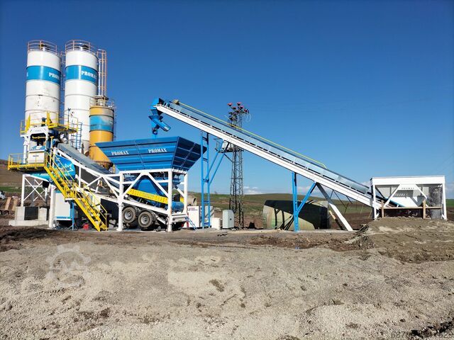 Mobil betongblandningsanläggning PROMAX Mobile Concrete Batching Plant M100-TWN (100m3/h)