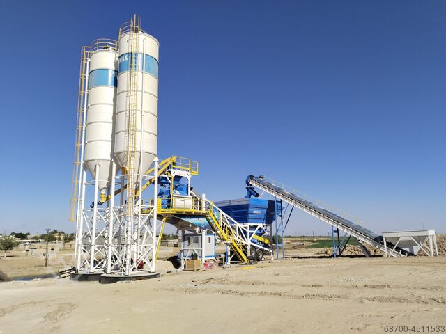 Mobil betongblandningsanläggning PROMAX Mobile Concrete Mixing Plant M120-TWN (120m3/h)