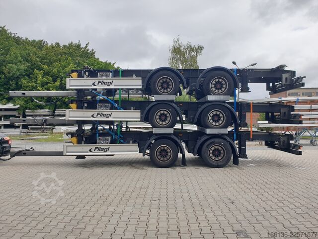 Remolque con chasis intercambiable Fliegl 2-Achs Wechselanhänger TWP 180 Mega-EL