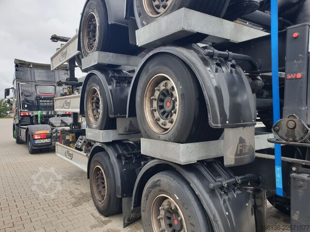 Swap-chassis trailer Fliegl 2-Achs Wechselanhänger TWP 180 Mega-EL