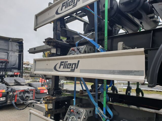 Swap-chassis trailer Fliegl 2-Achs Wechselanhänger TWP 180 Mega-EL