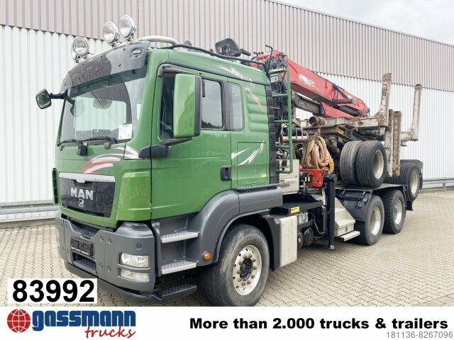 Timber transporter MAN TGS 26.480 6x4 BB, Intarder, Kran Epsilon S270L88,