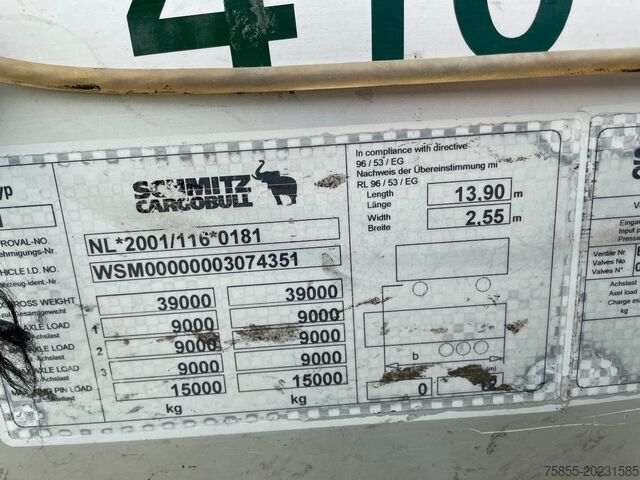 Curtain sided Schmitz SCS 24/L - 13.62 E B (S01) Kooiaap / SAF Axle /...