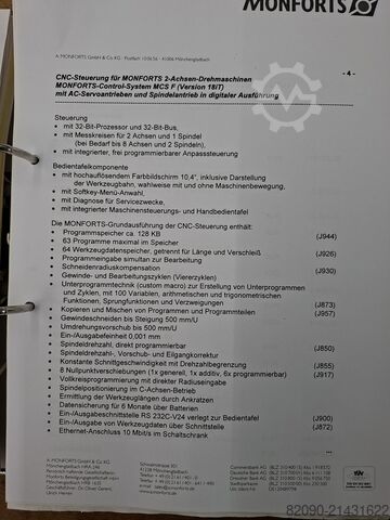 Torno CNC Monforts RNC 500 Duo Turn