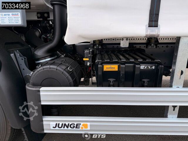Tentiga platvormveok DAF XB 260 4X2 FA VDC 16t - Junge Curtainsider + 150