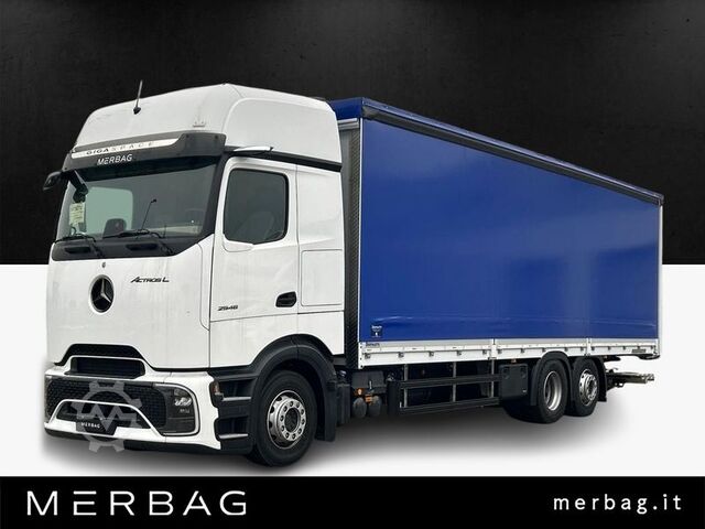 Ladbil med presenning Mercedes-Benz ACTROS