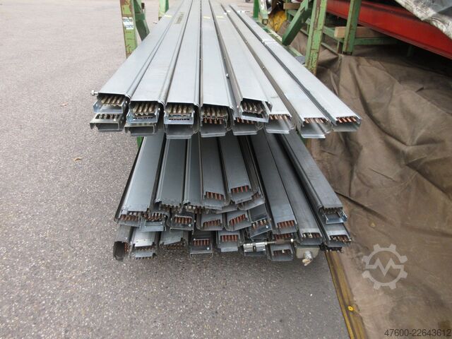 Dẫn điện 40A cầu trục 4+5 cực Gluma Stromschiene Kran Hallenkran Metall Schiene Stromband + Zubehör