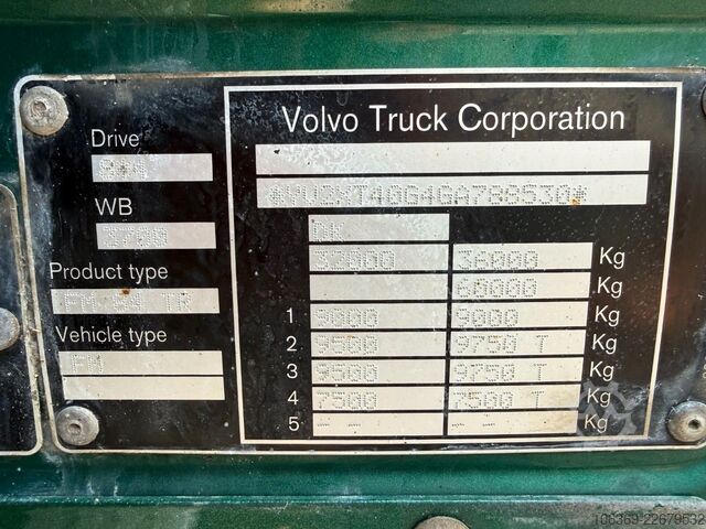 Camion benne VOLVO FM 500 8x4*4 Nopa Kipper / Tipper Euro 6