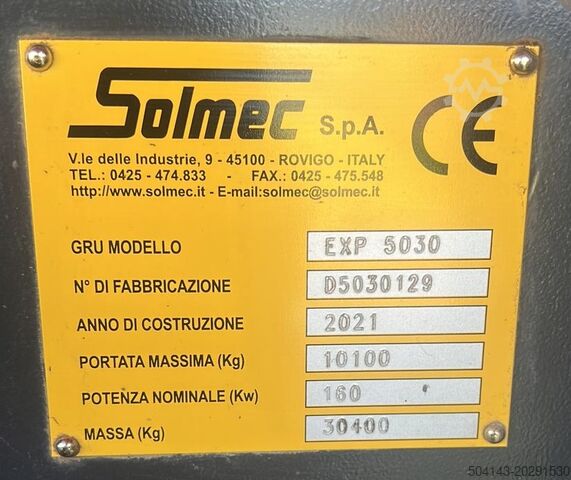 Ekskavaatori käsitsemine Solmec EXP 5030
