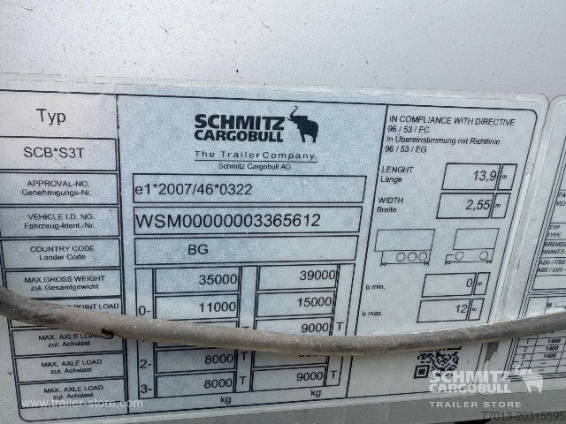 Semirremolque abierto con toldo Schmitz Cargobull Curtainsider Standard