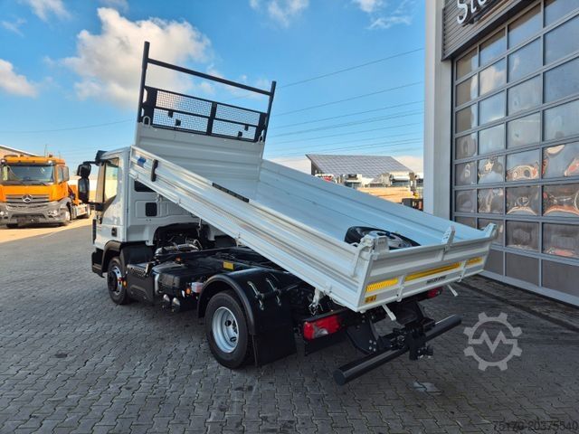 Three-sided tipper truck IVECO Eurocargo ML80E21 Meiller 2x AHK 3 Sitze