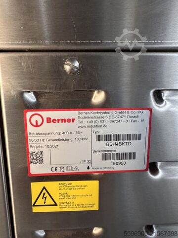 Standardni štedilnik s 4 kuhalnimi površinami in pečico za pečenje Berner BSH4BKTD