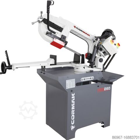 şerit testere CORMAK HBS260 + 2 piły M42 + 5L Emulgol