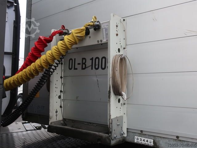 Rơ moóc bán mở với bạt phủ Schmitz Cargobull SCS 24/L-13.62 EB Bordwandsider Staplerhalterung