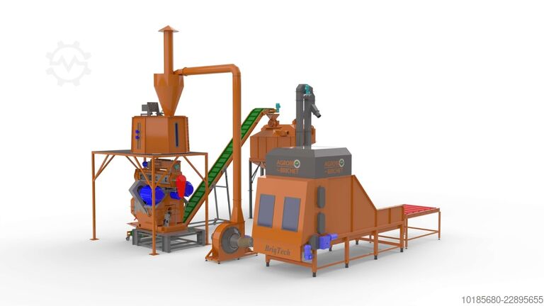 Productielijn voor pallets en briketten Briquetting Technology BriqTech PellTech