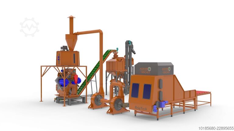 Productielijn voor pallets en briketten Briquetting Technology BriqTech PellTech