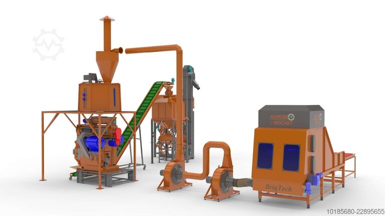 Productielijn voor pallets en briketten Briquetting Technology BriqTech PellTech