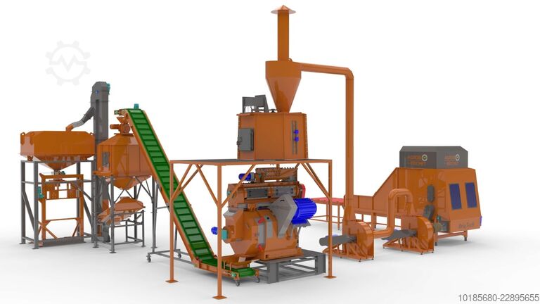 Productielijn voor pallets en briketten Briquetting Technology BriqTech PellTech