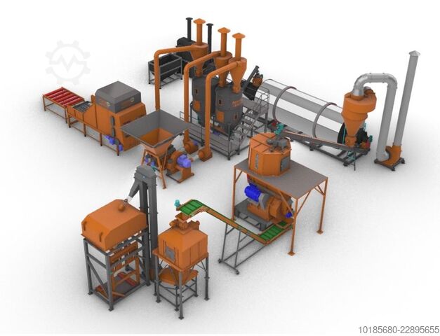 Productielijn voor pallets en briketten Briquetting Technology BriqTech PellTech