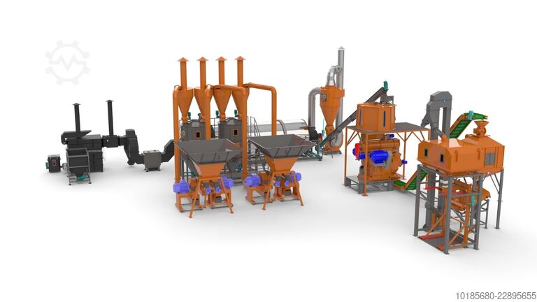 Productielijn voor pallets en briketten Briquetting Technology BriqTech PellTech