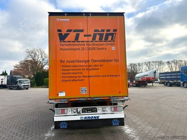 נגרר חצי פתוח עם ברזנט KRONE Schiebeplanen Auflieger Wie Neu Code XL