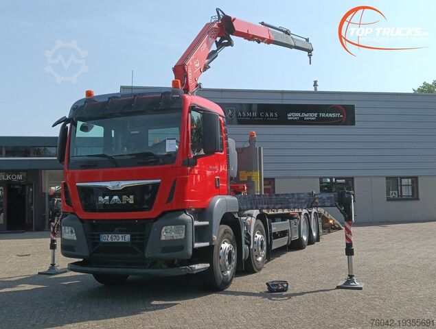 Auto transporteri MAN TGS 35.360 8x2 - Fassi 23TM Kraan, Machine tran...