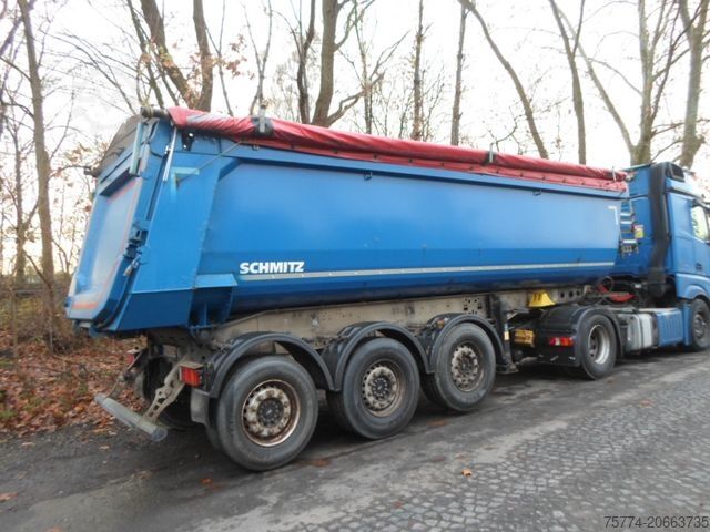 نیمه تریلر کمپرسی SCHMITZ CARGOBULL Stahlmulde/ TÜV 12/2026 !!