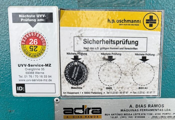 Hidrauliskā giljotīnas šķēre Adira GHS-0630