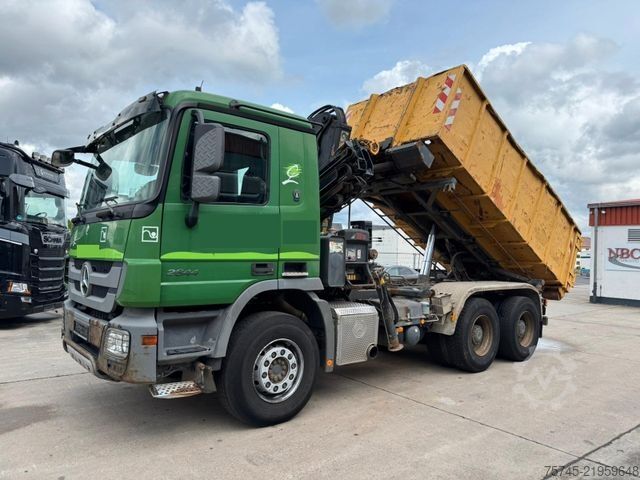 Dreiseitenkipper LKW MERCEDES-BENZ ACTROS 2644 * 6 X 4 * HIAB KRAN 10 M * B&B *EPS
