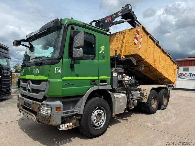 Dreiseitenkipper LKW MERCEDES-BENZ ACTROS 2644 * 6 X 4 * HIAB KRAN 10 M * B&B *EPS