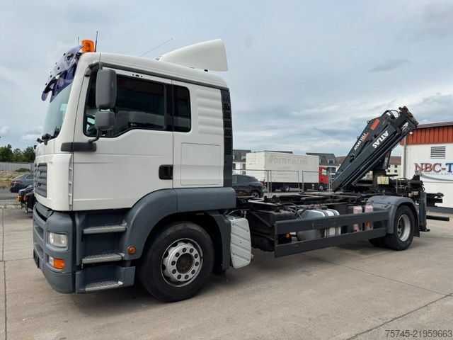 Wechselfahrgestell LKW MAN TGA 18.350* ATLAS KRAN *  ANALOG-TACHO *WENIG KM