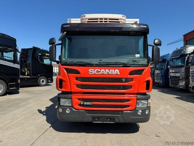 Kühlkoffer-LKW SCANIA P 280 Kühlkoffer mit BÄR Ladebordwand / Kiesling