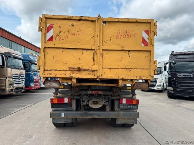 Āķa konteineru automašīna MERCEDES-BENZ ACTROS 2644 * 6 X 4 * HIAB KRAN 10 M * B&B *EPS