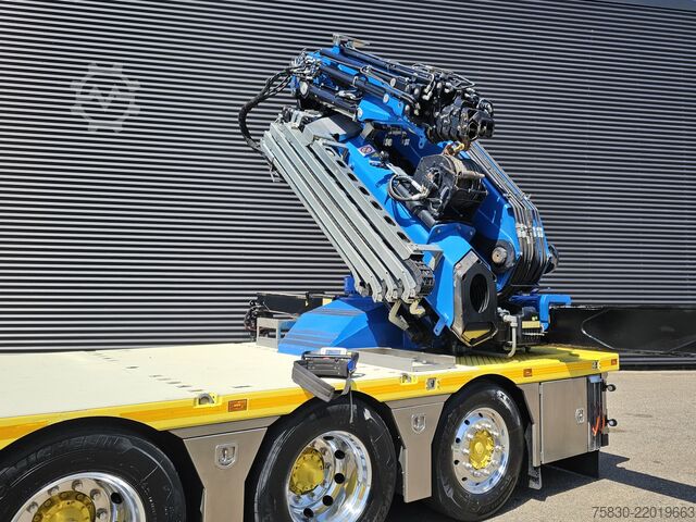 Plataforma de carga Scania S580 V8 / 8x4 / FASSI 115 t/m CRANE / RETARDER