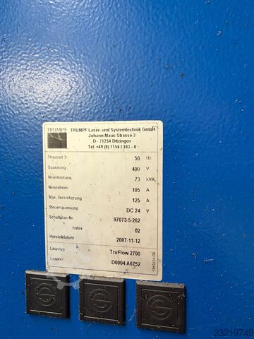 מכבש כיפוף TRUMPF Trumatic 6000 L-1600 2700Watt 2007