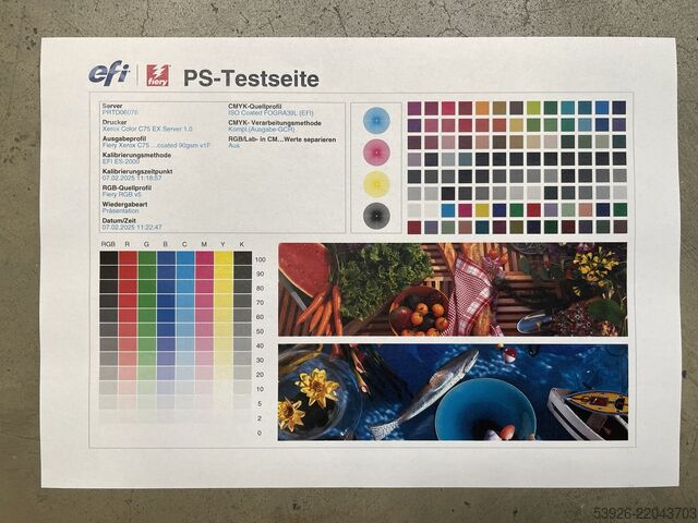 Digital tryckmaskin Xerox Colour J75 Press, incl. Fiery, paper deck, bros-finisher
