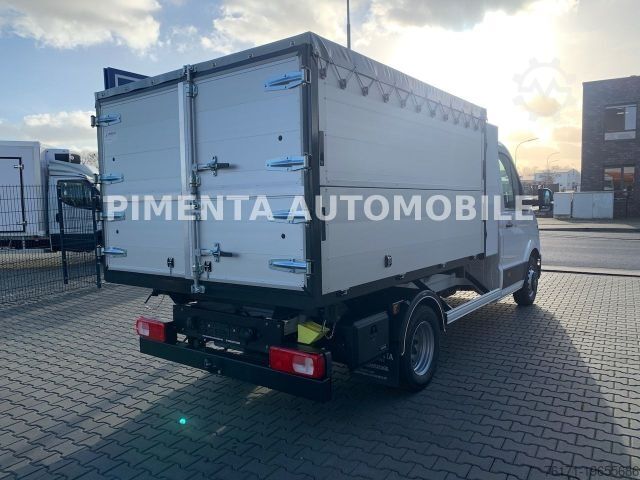 Three-way tipper van VOLKSWAGEN Crafter 50 3-S-KIPPER GESCHLOSSEN LAUB KISTE AHK