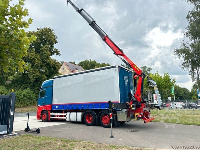 شاحنة مسطحة MERCEDES-BENZ Actros 2548 6x2 Pritsche KRAN Edscha lift/lenk