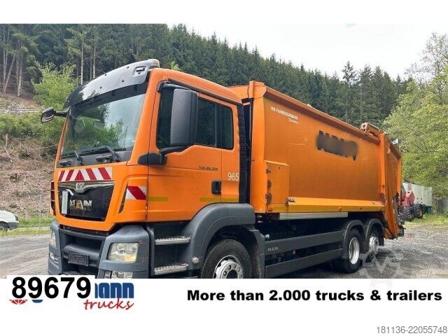 Kamion za odvoz smeća MAN TGS 26.320 6x2-4 BL, Lenk-/Liftachse, HS-Terberg