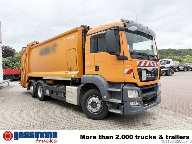 Kamion za odvoz smeća MAN TGS 26.320 6x2-4 BL, Lenk-/Liftachse, HS-Terberg