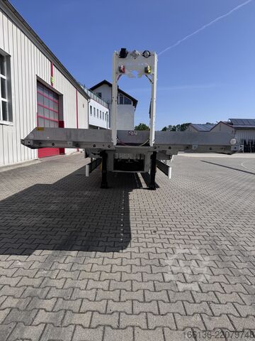 открита полуремарке FLIEGL 2-Achs Mega Plateau Jumbo SZS 290