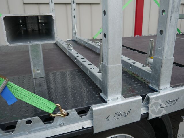 открита полуремарке FLIEGL 2-Achs Mega Plateau Jumbo SZS 290