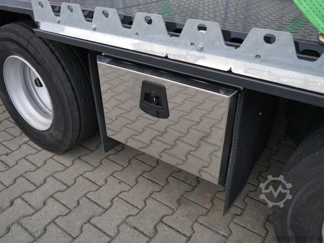открита полуремарке FLIEGL 2-Achs Mega Plateau Jumbo SZS 290
