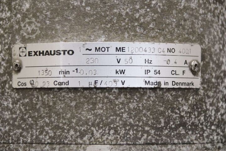 พัดลมดูดอากาศ 0.03 กิโลวัตต์ 1350 รอบ/นาที Exhausto Exodraft RS  Ø 280 mm
