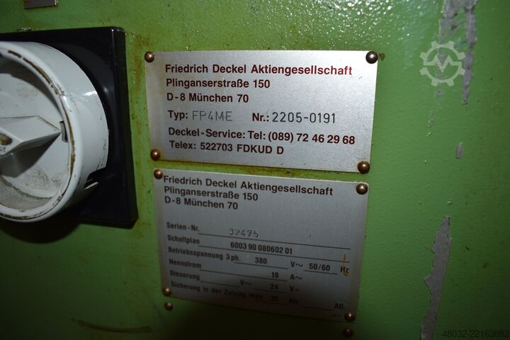 Máy phay dụng cụ Deckel FP 4 ME