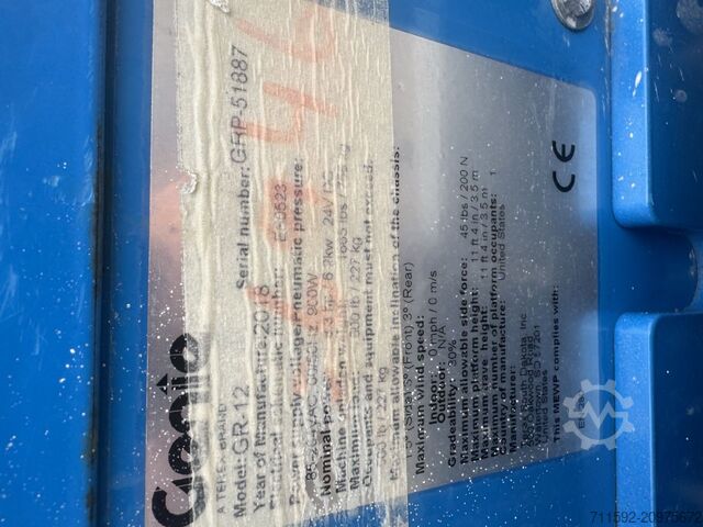 Nền tảng làm việc đặc biệt Genie GR-12