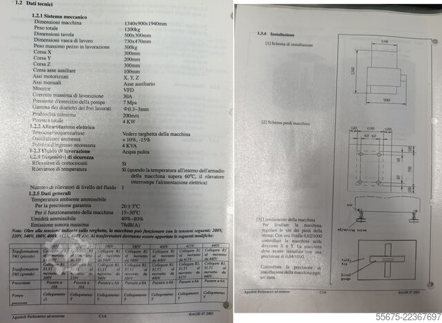 Máquina de microfuração EDM CNC AGIE AGIEDRILL SD1