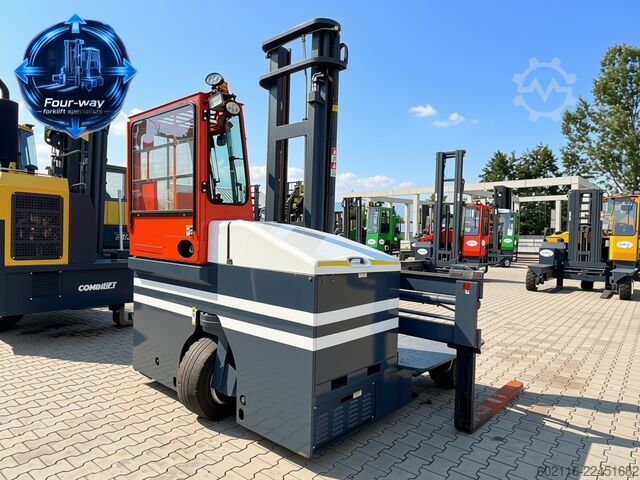 Carretilla retráctil de 4 vías Combilift C3000ET DUPLEX 4850 WIDE FORK POSITIONER